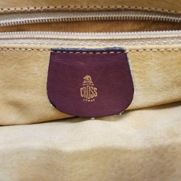 Vintage Classic MARK CROSS Red Leather Crossbody Bag - ITALY - Picture 8 of 8